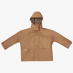 aarhus rain jacket wool caramel