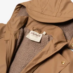 aarhus rain jacket wool caramel