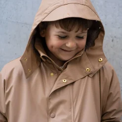 aarhus rain jacket wool caramel