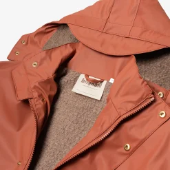 aarhus rain jacket wool rose hip