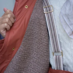 aarhus rain jacket wool rose hip